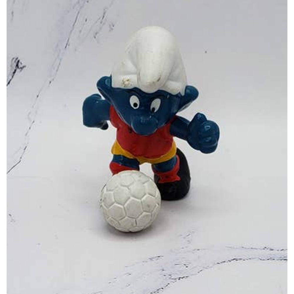Smurf Soccer Smurf 20035 Peyo Vintage 1980s